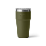 YETI Rambler 20 OZ (591ml) Stackable Cup With Magslider Lid - Olive / King Crab