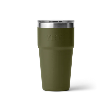 YETI Rambler 20 OZ (591ml) Stackable Cup With Magslider Lid - Olive / King Crab