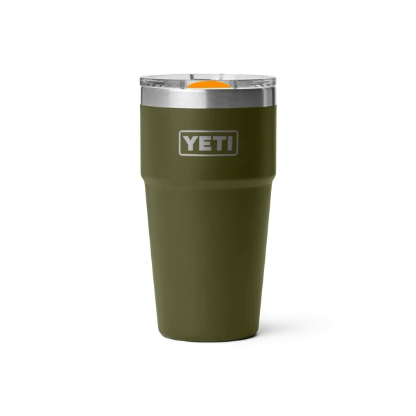 YETI Rambler 20 OZ (591ml) Stackable Cup With Magslider Lid - Olive / King Crab