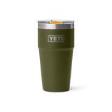 YETI Rambler 20 OZ (591ml) Stackable Cup With Magslider Lid - Olive / King Crab