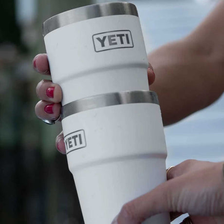 YETI Rambler 20 OZ (591ml) Stackable Cup With Magslider Lid - White