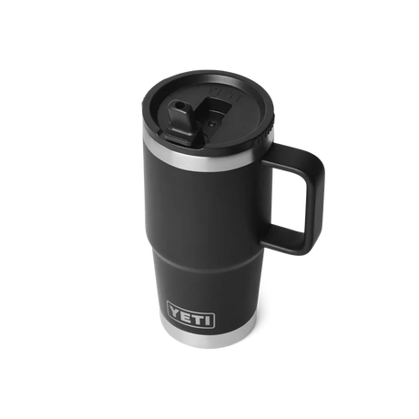 YETI Rambler 20 OZ (591ml) Travel Mug With Straw Lid - Black