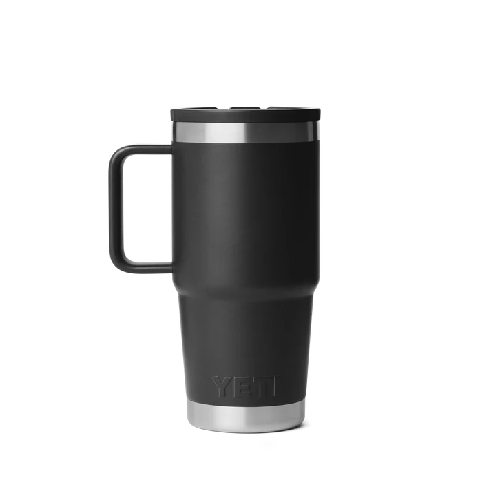 YETI Rambler 20 OZ (591ml) Travel Mug With Straw Lid - Black