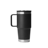 YETI Rambler 20 OZ (591ml) Travel Mug With Straw Lid - Black