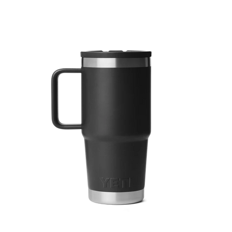YETI Rambler 20 OZ (591ml) Travel Mug With Straw Lid - Black