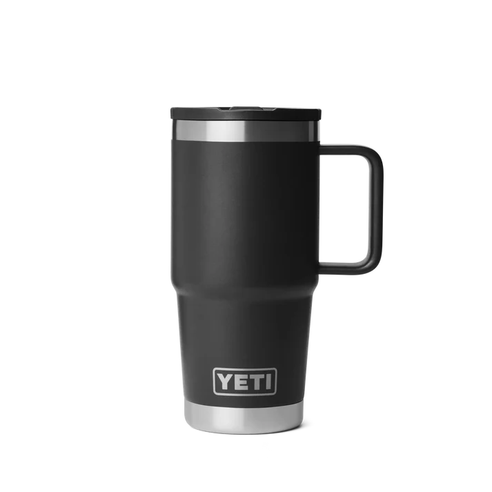 YETI Rambler 20 OZ (591ml) Travel Mug With Straw Lid - Black
