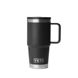 YETI Rambler 20 OZ (591ml) Travel Mug With Straw Lid - Black
