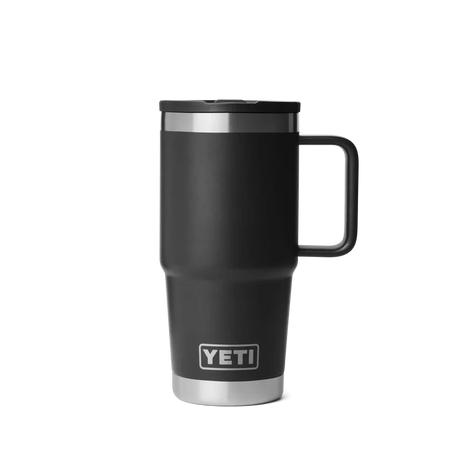 YETI Rambler 20 OZ (591ml) Travel Mug With Straw Lid - Black