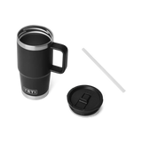 YETI Rambler 20 OZ (591ml) Travel Mug With Straw Lid - Black