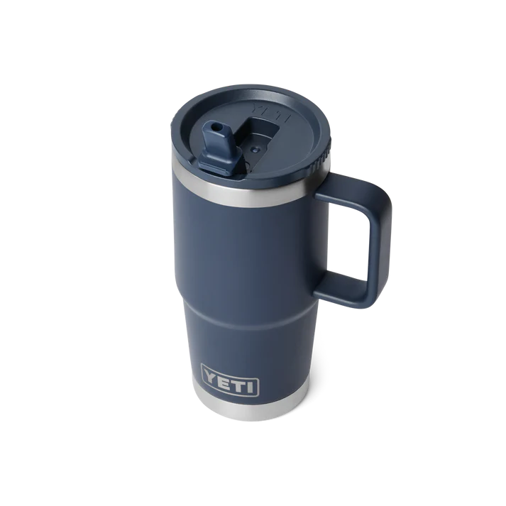 YETI Rambler 20 OZ (591ml) Travel Mug With Straw Lid - Navy