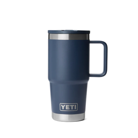 YETI Rambler 20 OZ (591ml) Travel Mug With Straw Lid - Navy