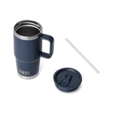 YETI Rambler 20 OZ (591ml) Travel Mug With Straw Lid - Navy