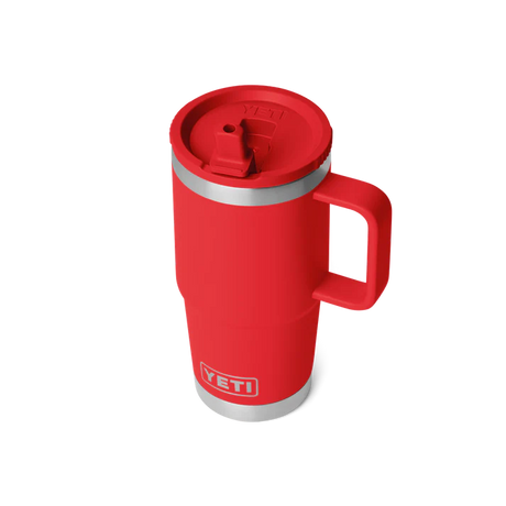 YETI Rambler 20 OZ (591ml) Travel Mug With Straw Lid - Rescue Red