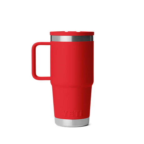 YETI Rambler 20 OZ (591ml) Travel Mug With Straw Lid - Rescue Red