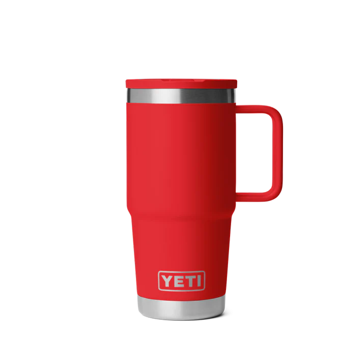 YETI Rambler 20 OZ (591ml) Travel Mug With Straw Lid - Rescue Red