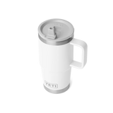 YETI Rambler 20 OZ (591ml) Travel Mug With Straw Lid - White