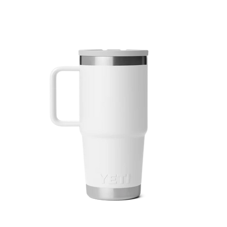 YETI Rambler 20 OZ (591ml) Travel Mug With Straw Lid - White