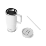 YETI Rambler 20 OZ (591ml) Travel Mug With Straw Lid - White