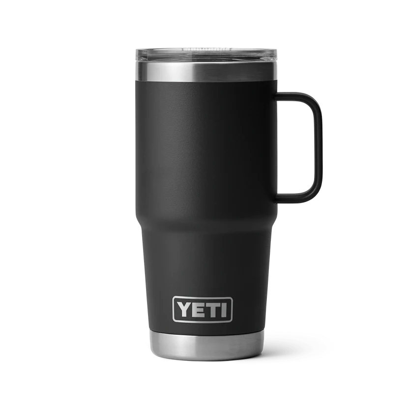 YETI Rambler 20 OZ (591ml) Travel Mug With Stronghold Lid - Black