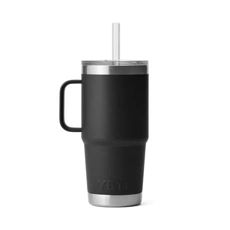 YETI Rambler 25 OZ (739ml) Straw Mug With Straw Lid - Black