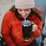 YETI Rambler 25 OZ (739ml) Straw Mug With Straw Lid - Black