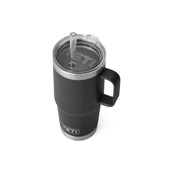 YETI Rambler 25 OZ (739ml) Straw Mug With Straw Lid - Black