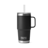 YETI Rambler 25 OZ (739ml) Straw Mug With Straw Lid - Black