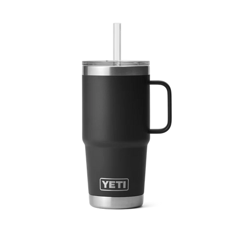 YETI Rambler 25 OZ (739ml) Straw Mug With Straw Lid - Black