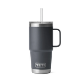 YETI Rambler 25 OZ (739ml) Straw Mug With Straw Lid - Charcoal