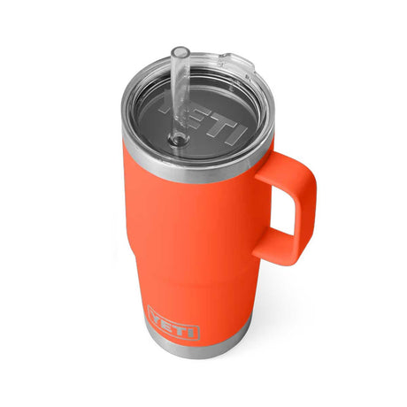 YETI Rambler 25 OZ (739ml) Straw Mug With Straw Lid - Papaya