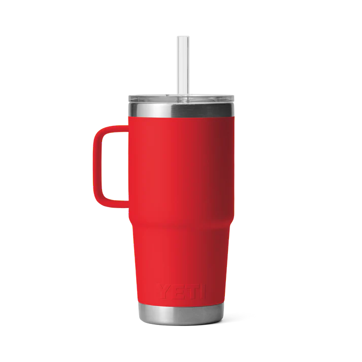 YETI Rambler 25 OZ (739ml) Straw Mug With Straw Lid - Rescue Red
