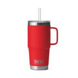YETI Rambler 25 OZ (739ml) Straw Mug With Straw Lid - Rescue Red