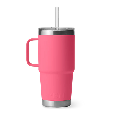 YETI Rambler 25 OZ (739ml) Straw Mug With Straw Lid - Tropical Pink