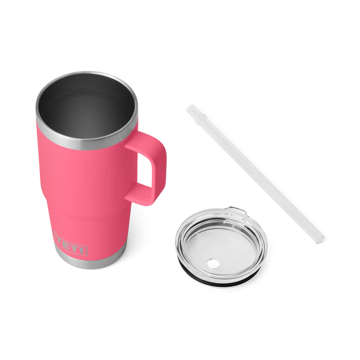 YETI Rambler 25 OZ (739ml) Straw Mug With Straw Lid - Tropical Pink
