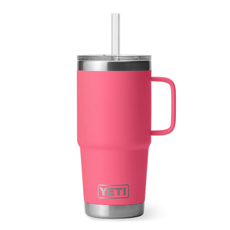 YETI Rambler 25 OZ (739ml) Straw Mug With Straw Lid - Tropical Pink