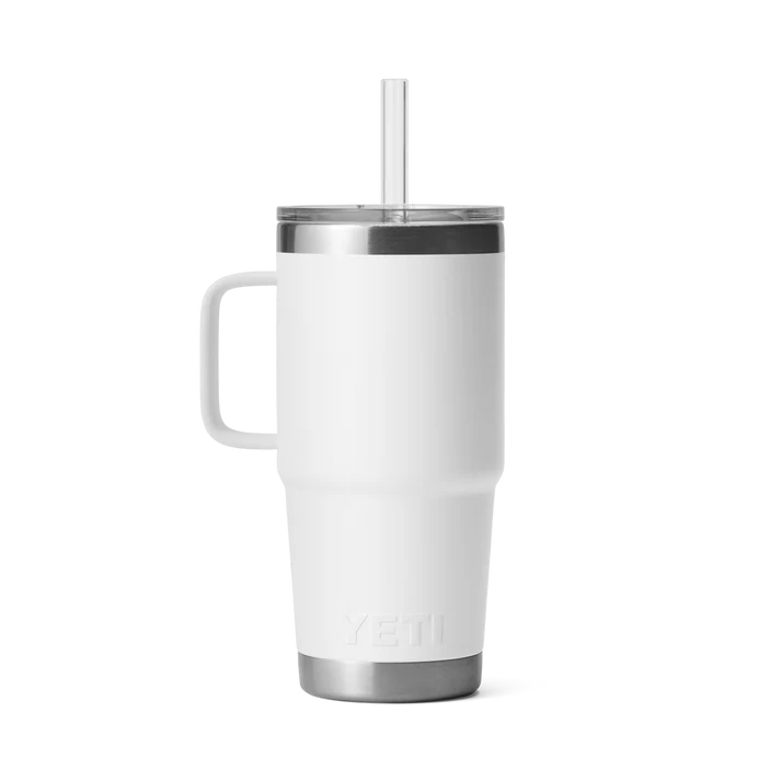 YETI Rambler 25 OZ (739ml) Straw Mug With Straw Lid - White