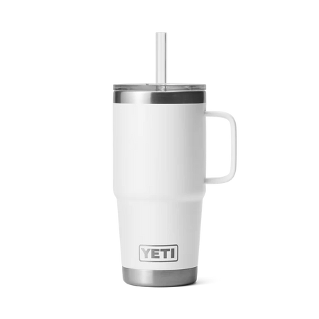 YETI Rambler 25 OZ (739ml) Straw Mug With Straw Lid - White