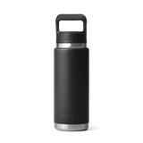 YETI Rambler 26 OZ (769ml) Bottle With Straw Cap - Black