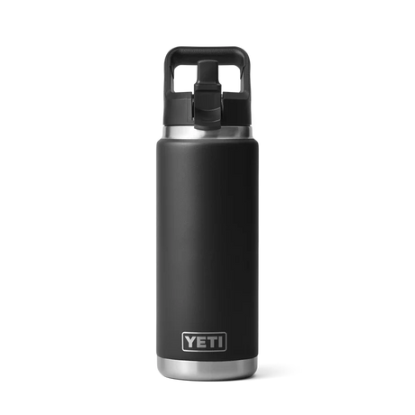 YETI Rambler 26 OZ (769ml) Bottle With Straw Cap - Black