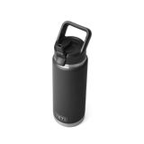 YETI Rambler 26 OZ (769ml) Bottle With Straw Cap - Black