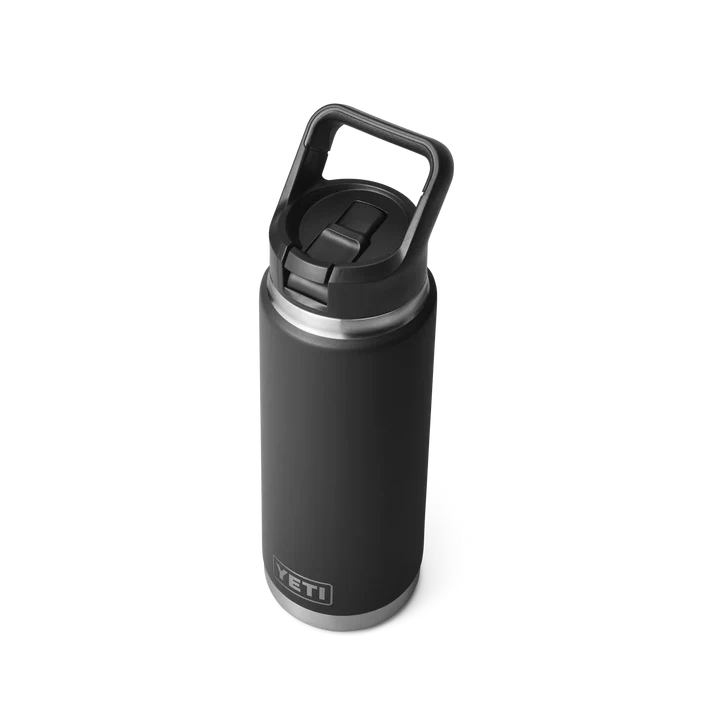 YETI Rambler 26 OZ (769ml) Bottle With Straw Cap - Black