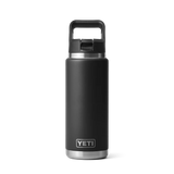 YETI Rambler 26 OZ (769ml) Bottle With Straw Cap - Black