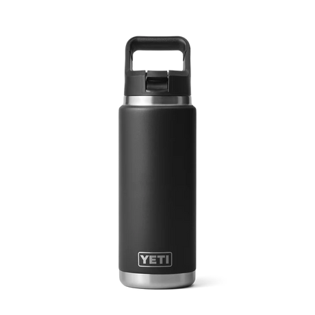 YETI Rambler 26 OZ (769ml) Bottle With Straw Cap - Black