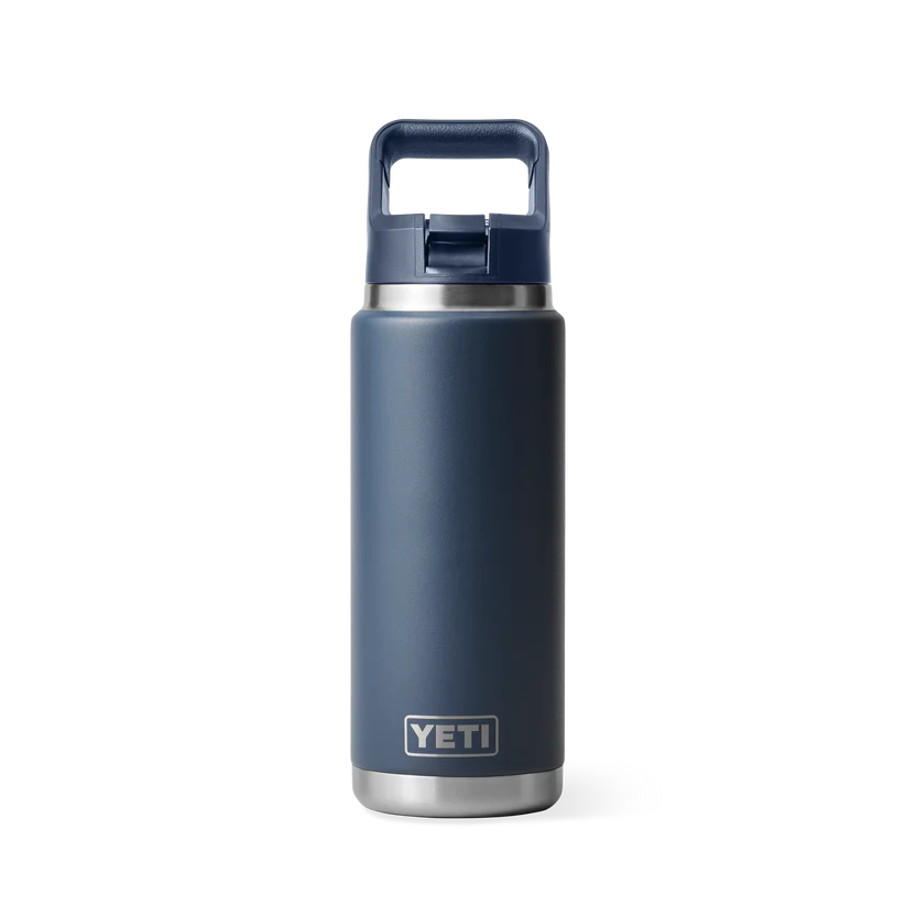 YETI Rambler 26 OZ (769ml) Bottle With Straw Cap - Navy