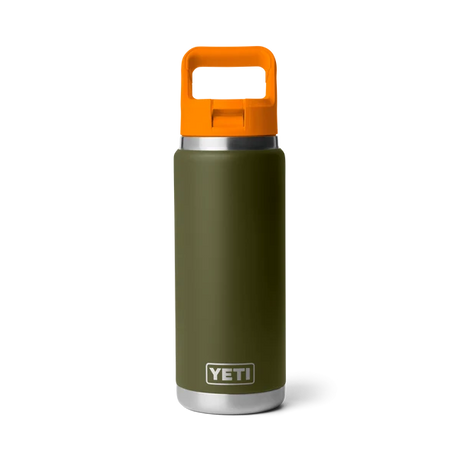YETI Rambler 26 OZ (769ml) Bottle With Straw Cap - Olive / King Crab