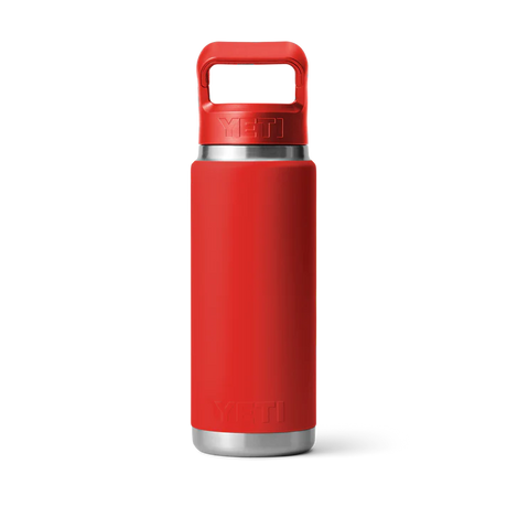 YETI Rambler 26 OZ (769ml) Bottle With Straw Cap - Rescue Red