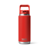 YETI Rambler 26 OZ (769ml) Bottle With Straw Cap - Rescue Red