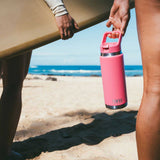 YETI Rambler 26 OZ (769ml) Bottle With Straw Cap - Tropical Pink