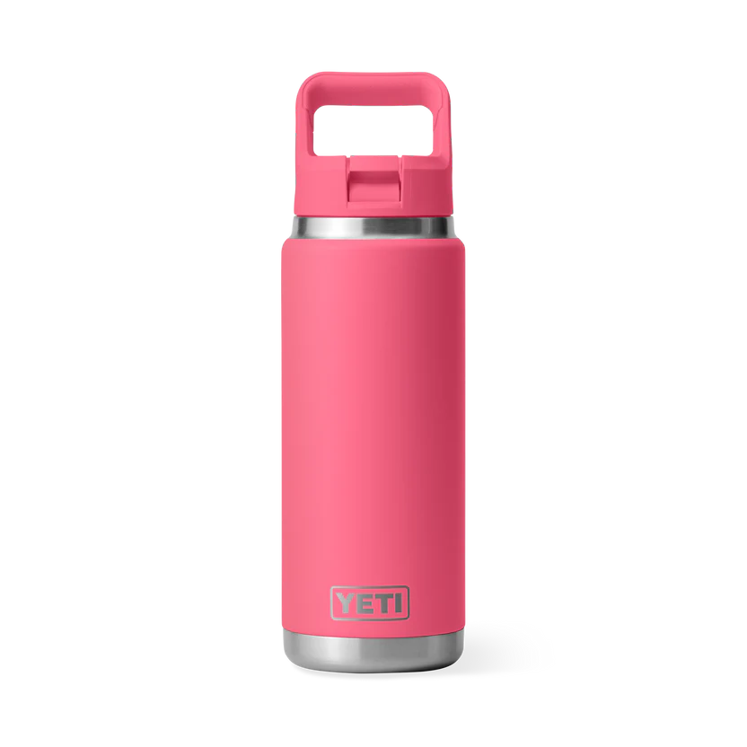 YETI Rambler 26 OZ (769ml) Bottle With Straw Cap - Tropical Pink