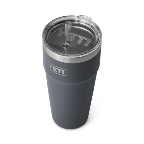 YETI Rambler 26 OZ (769ml) Straw Cup With Straw Lid - Charcoal